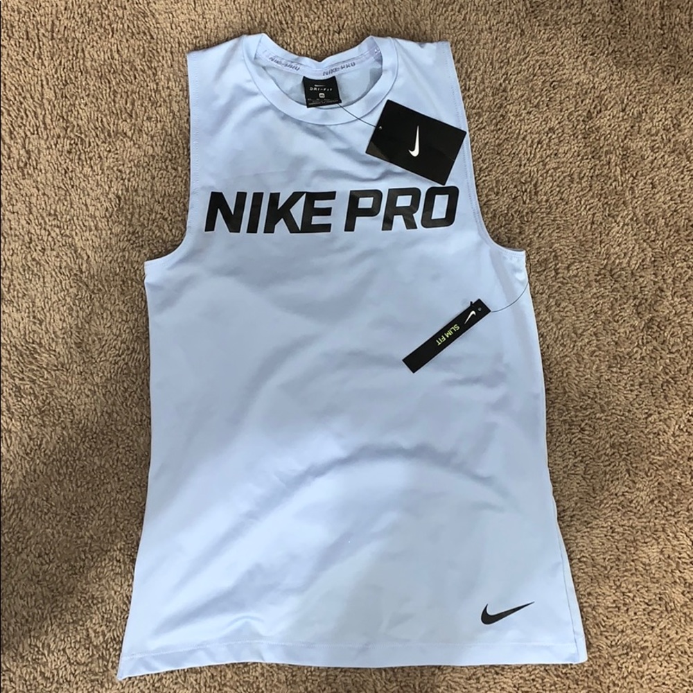 NIKE BABY BLUE WORKOUT TANKTOP
